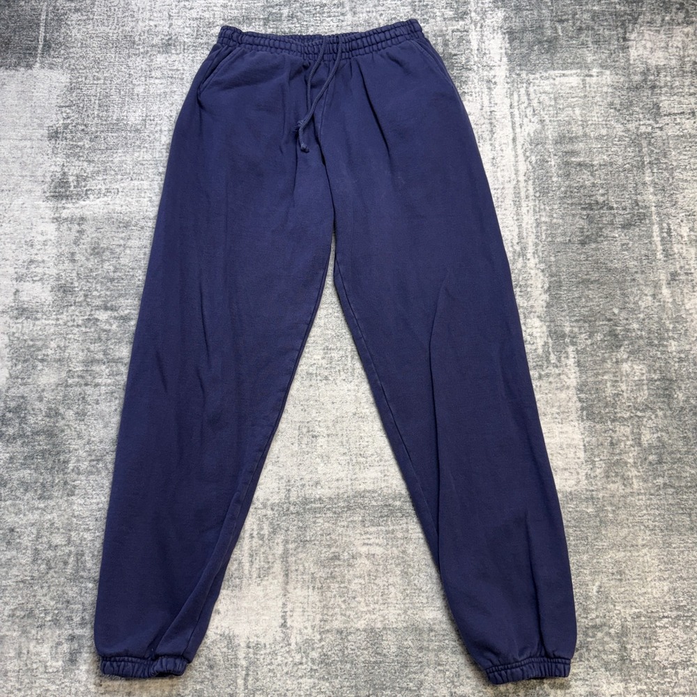 Los Angeles Apparel Sweatpants Adult Medium Blue Heavyweight Cotton Jogger USA